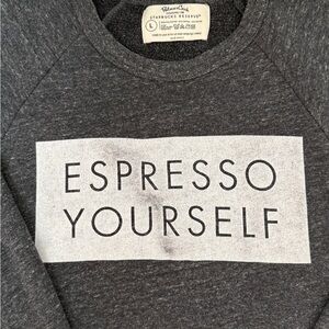 Starbucks reserve dark grey sweater large women’s